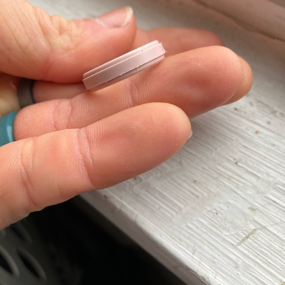 Enso pink Sand thin Silicone Ring - Picture 4 of 8